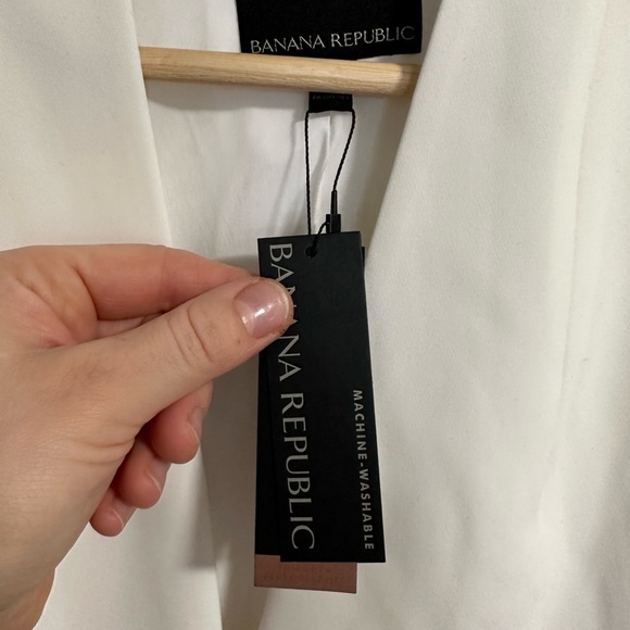 NWOT Banana Republic White Blazer size 4 - Picture 3 of 9